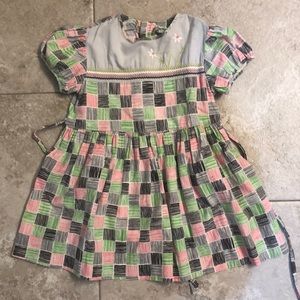 Vintage pastel checkered dress